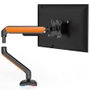 Aisens Soporte de Mesa RGB Gaming con Contrapeso para Monitor/TV 17-32 Pulgadas, Negro-Naranja